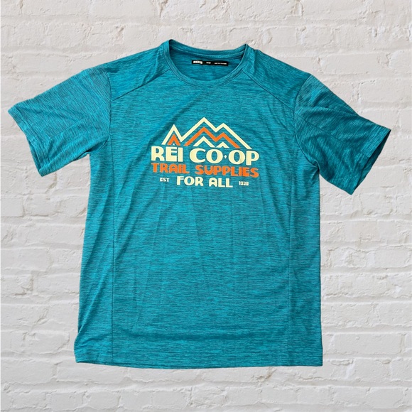 REI Shirts Rei Co Op Mens Graphic T Shirt Polyester Trail Supplies